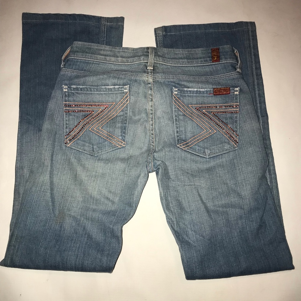 7 for all mankind crystal pocket jeans